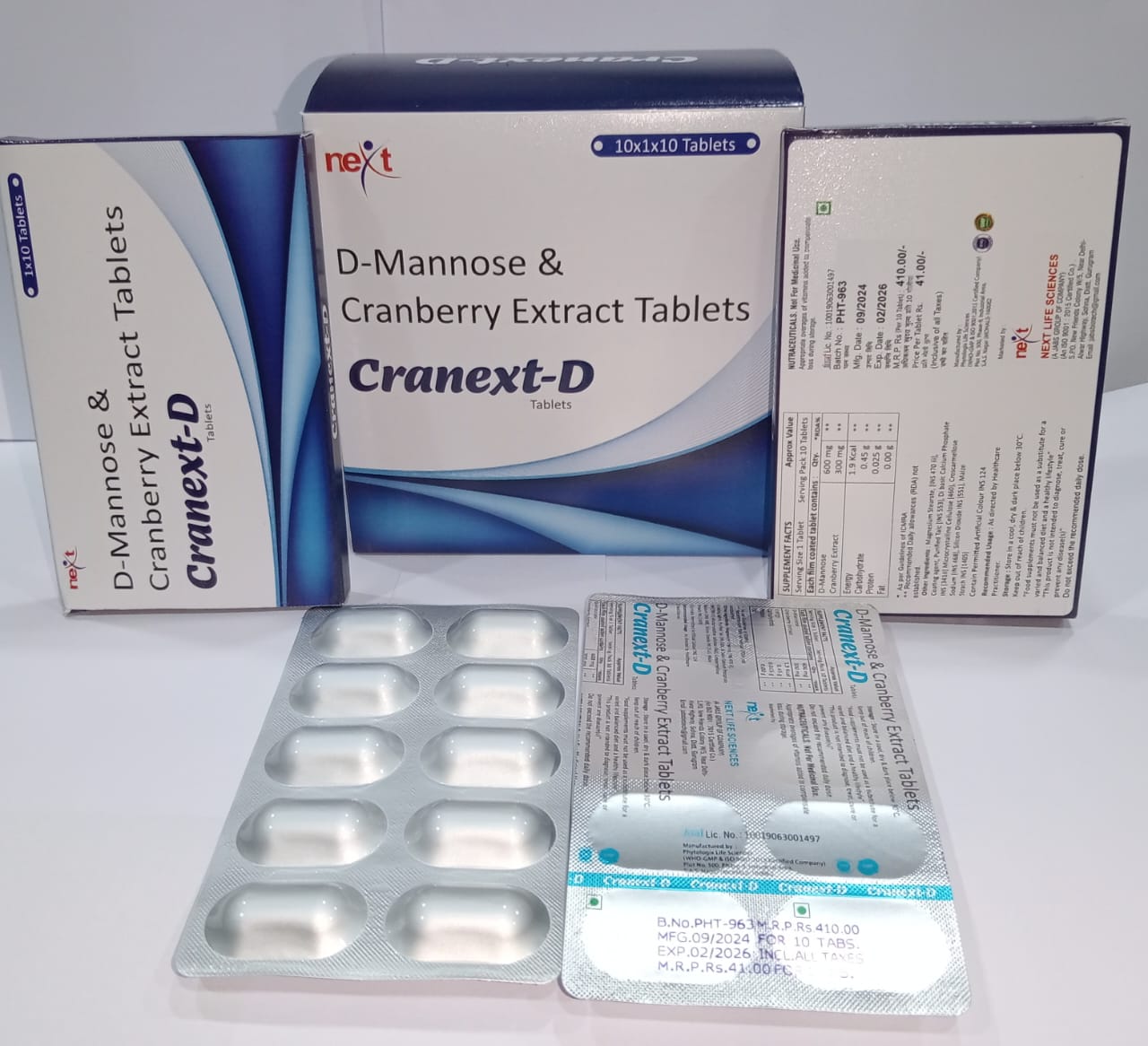 D MANNOSE  CRANBERRY EXTRACT TABLETS
